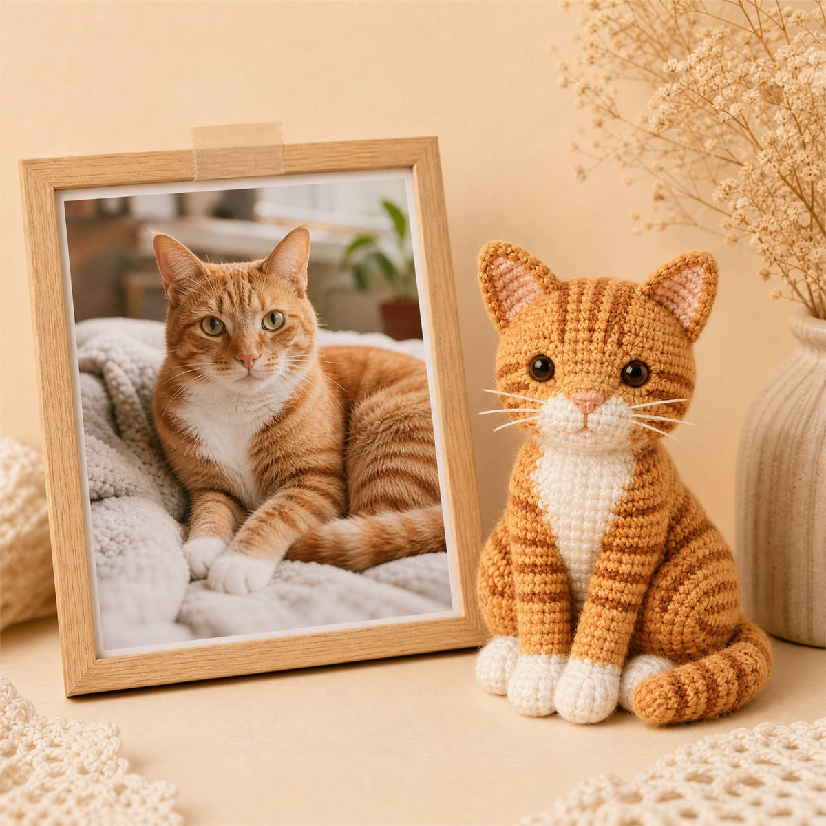 Custom Pet Crochet Portrait