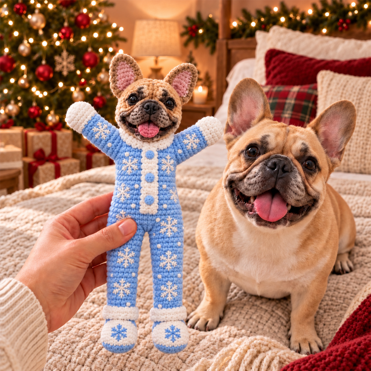 Personalized Pet Crochet Doll - Christmas Edition